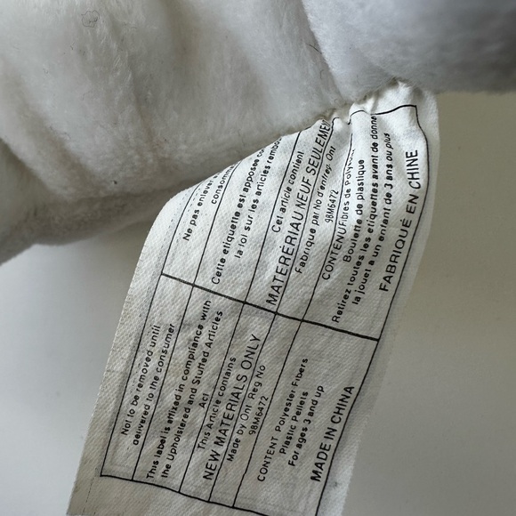 1997 Coca Cola Stuffed Plush Bean Bag Polar Bear 6" Bottle Logo and Hat - Picture 8 of 10